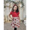 Rochie din tricot alb cu negru Mayoral