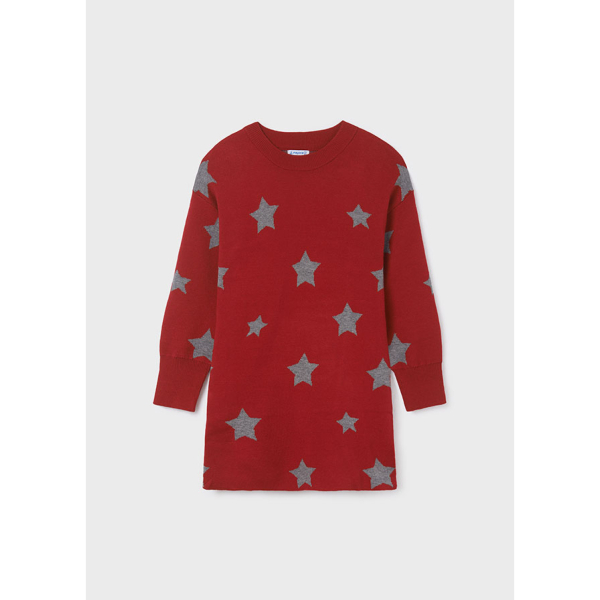 Rochie rosie tricotata Mayoral