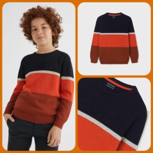 Pulover baieti model cu dungi Mayoral