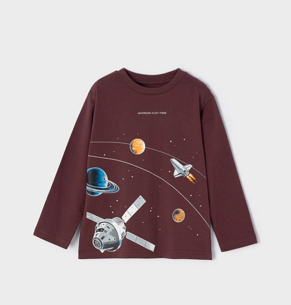 Tricou din bumbac cu mânecă lungă Mayoral