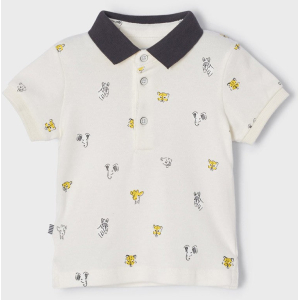 Tricou polo copii Mayoral cu imprimeu