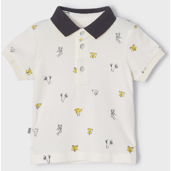 Tricou polo copii Mayoral cu imprimeu