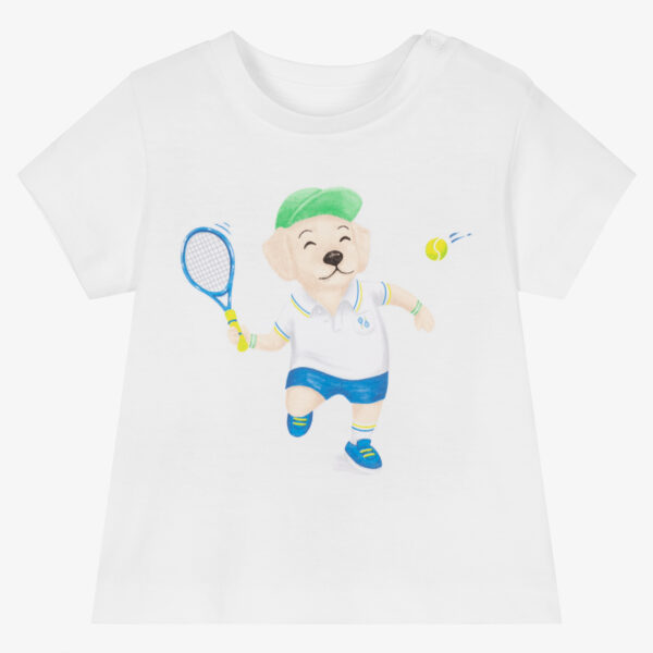 Tricou din bumbac cu imprimeu față-verso ursuleț – Mayoral
