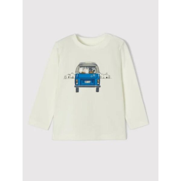 Tricou baieti Mayoral alb cu imprimeu