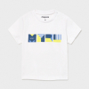 Tricou alb pentru baieti Mayoral