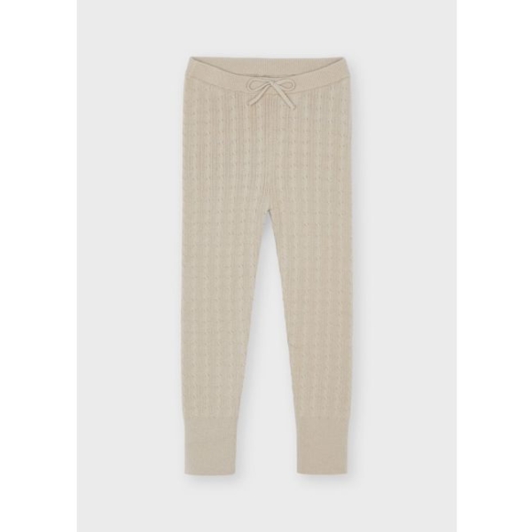 Colanti fete tricotati bej model torsade Mayoral
