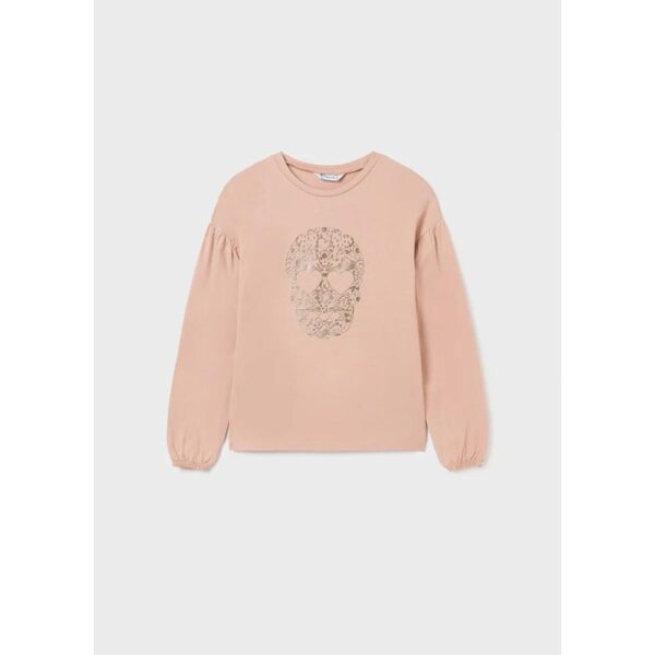 Bluza roz cu maneca lunga pentru fete Mayoral