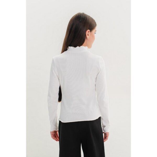 Bluza alba din bumbac Suzie pentru fete