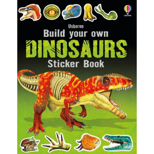 Carte cu stickers Build Your Own Dinosaurs