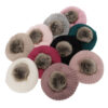 Căciulă și fular roz cu pompon – set elegant fete