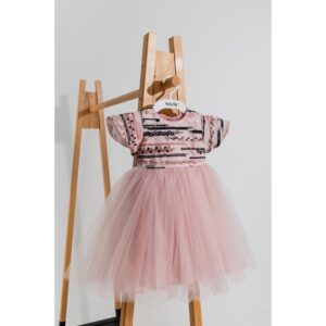 Rochiță_elegantă_fete_cu_tulle_și_paiete