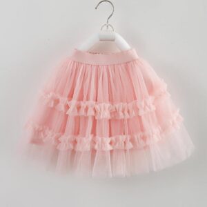 Fusta fete din tulle roz