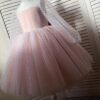 Rochie elegantă fete, din tulle roz