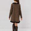 Rochie Eleganta Fete cu Volane Chocolate