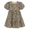 Rochie cu mânecă scurtă pentru fete animal print