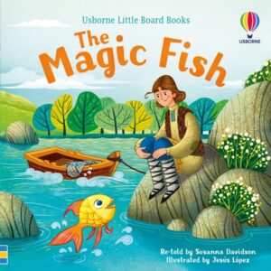 Cumpără Little Board Books: The Magic Fish – Carte pentru copii de pe KidsFashionStore. Povestea peștișorului de aur cu cod QR audio și ilustrații superbe.