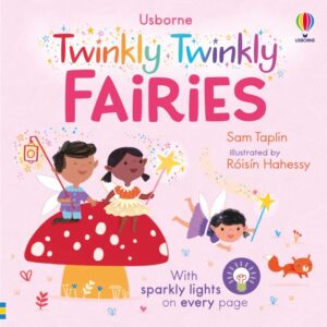 Coperta cărții The Twinkly Twinkly Fairies cu luminițe aprinse